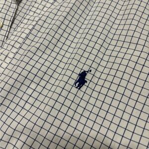 Men’s Ralph Lauren navy blue and white dress shirt size XL